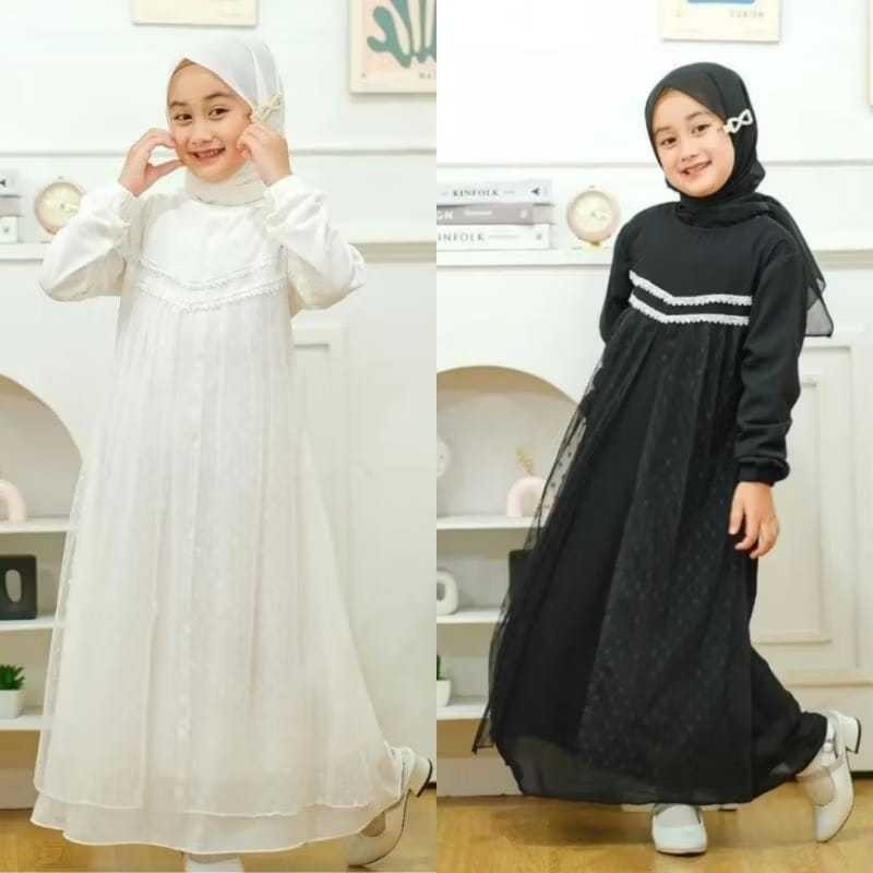 Pakaian Bju Kurung Malaysia Pesta Gamis 2025 Gamis Anak Perempuan Bahan Adem Games2025 Ank Dress Lon