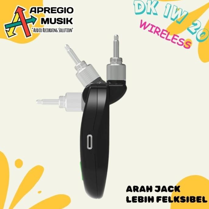 DK iw-10 iw 10 iw10 UHF Transmiter instrument wireless jack guitar