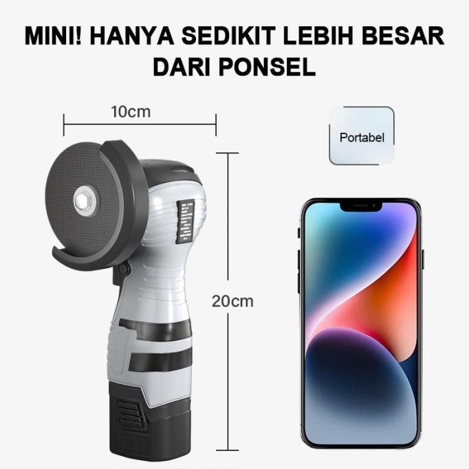 Brushless Angle Grinder Cordless Mesin Gerinda Tangan