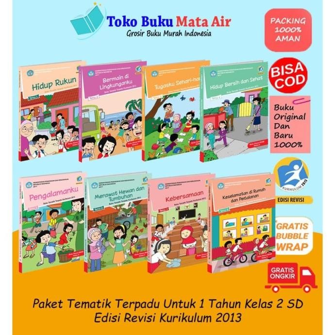 

BEST SELLER PAKET BUKU TEMATIK SD KELAS 2 PAKET 1 TAHUN K13 REV 2018