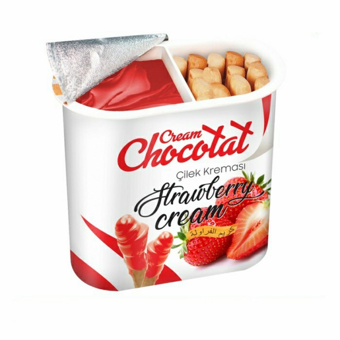 

55Gr Cream Chocotat Trawberry Cream Biuit Dengan Rim Toberi