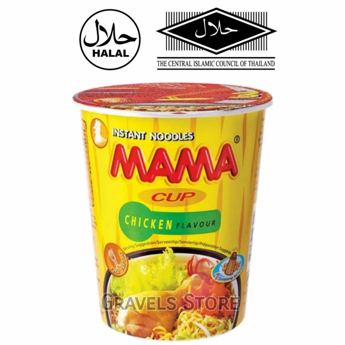 

70Gr Mama Chien Flavour Cup E Intan Raa Ayam Thailand