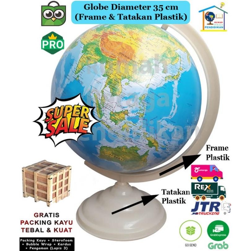 

GLOBE (BOLA DUNIA) DIAMETER 35 CM