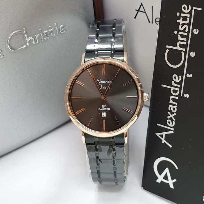 Jam Tangan Alexandre Christie Ac 8597 Black Rosegold Dan Lainnya Gratis Ongkir