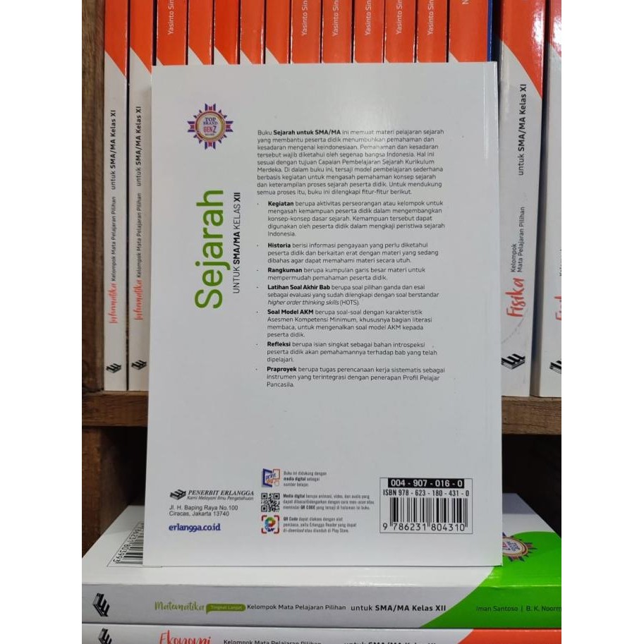 

Buku Sejarah Kelas 3/12 SMA Kurikulum Merdeka Erlangga