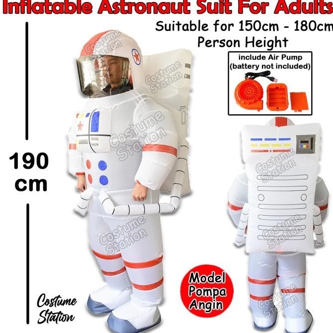 KOSTUM PRIA Kostum Astronaut / Costume Astronot NASA Rocket Space Moon dewasa