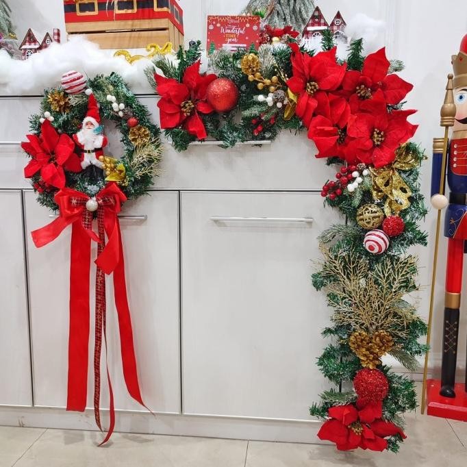

Sale! Dekorasi Aksesoris Natal SJ Store Hiasan Christmas Garland Gantung 002
