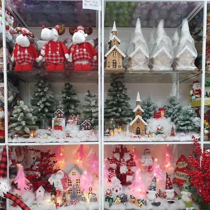 

Sale! Dekorasi natal aksesoris rumah kayu tinggi