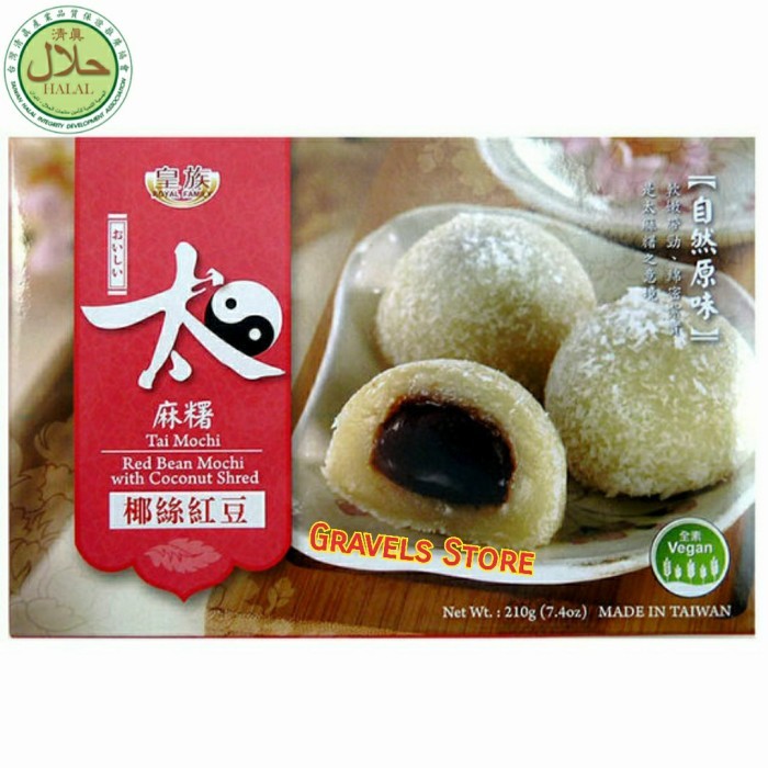 

210Gr Royal Faly Tai Mochi Red Bean Mochi With Coconut Hred