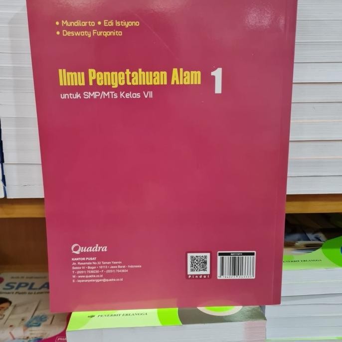 

Buku SMP IPA Kelas 7 VII Kurikulum Merdeka Quadra
