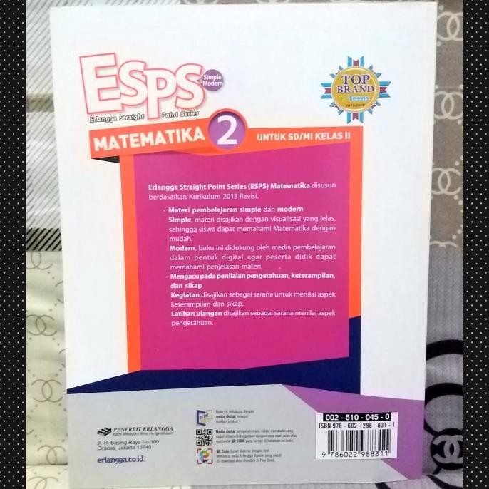 

BUKU ESPS MATEMATIKA SD MI KELAS 2 KURIKULUM 2013 ERLANGGA