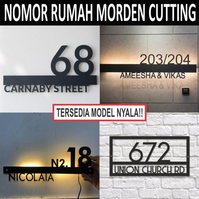 

NOMOR RUMAH CUTTING MODERN ELEGAN ALL SIZE BEBAS MURAH CEPAT SIAP KIRIM