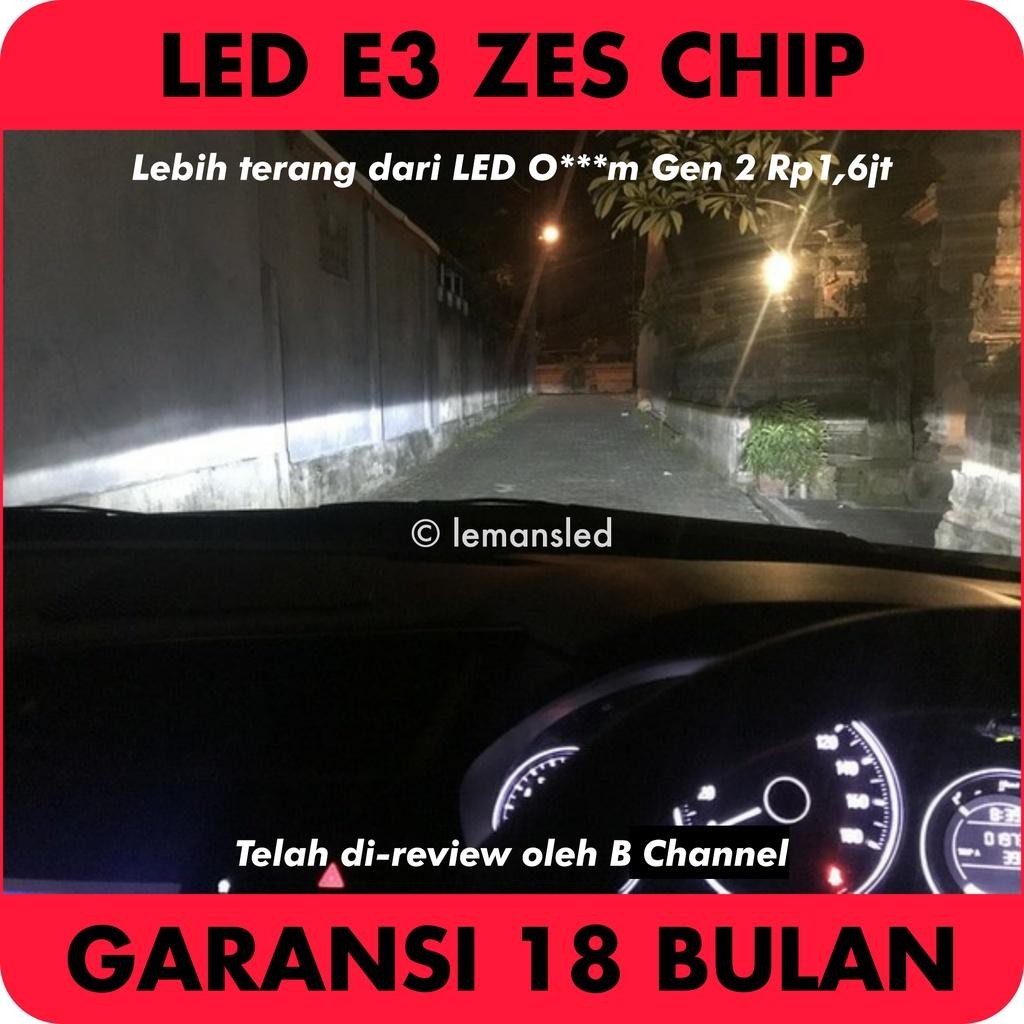 Headlamp Led E3 Zes Chip H4 H7 H8 H9 H11 Hb3 Hb4 Hir2 Headlight Head Lamp Light Lampu Utama Putih Te
