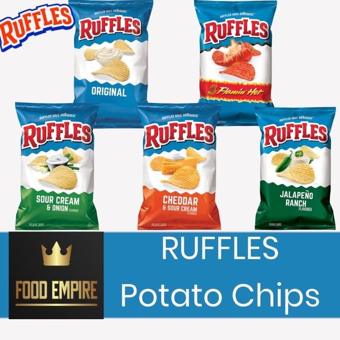 

BIG SALE RUFFLES POTATO CHIPS 6,5 OZ | KERIPIK KENTANG USA !!!!!