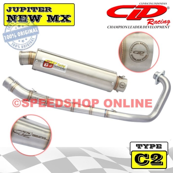 Knalpot Cld Yamaha New Jupiter Mx Original Type C2 Bulat Doff