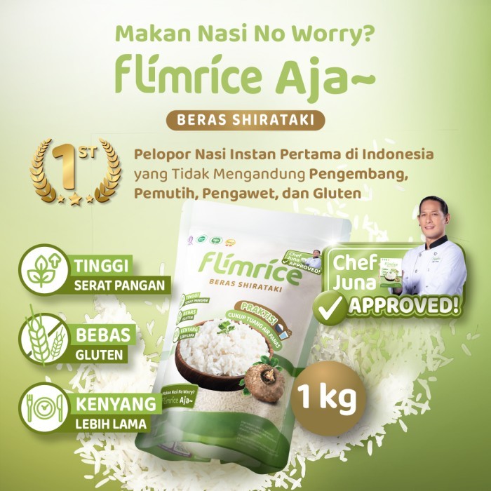 

[New Launch] Flimrice Nasi Shirataki (Nasi Diet) - 1 kg