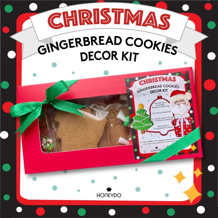 

Honeydo Christmas Gingerbread Cookies Decor Kit #1 Santa DIY Kids