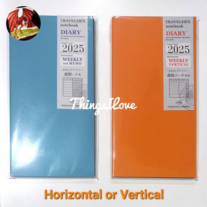 

Midori TRAVELER'S Notebook 2025 Weekly Regular - Horizontal / Vertical
