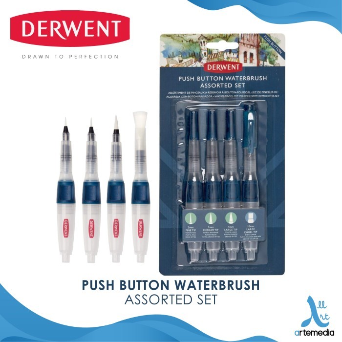 

Kuas Lukis Derwent Push Button Waterbrush Assorted Set