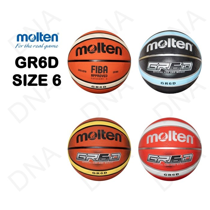 Bola Basket MOLTEN GR6 - Indoor/Outdoor (Size 6) - ORIGINAL