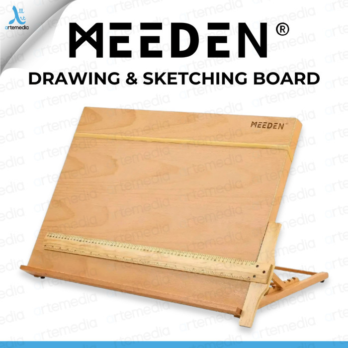 

Meeden Drawing & Sketching Board Studio Artist Table Top Papan Gambar