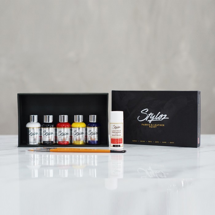 

Styloz Fabric and Leather Paint 30 ml - Starter Pack