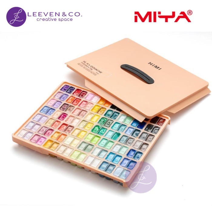 

HIMI MIYA GOUACHE PAINT SET 112 COLOR X 12GR RANDOM COLOR CASE