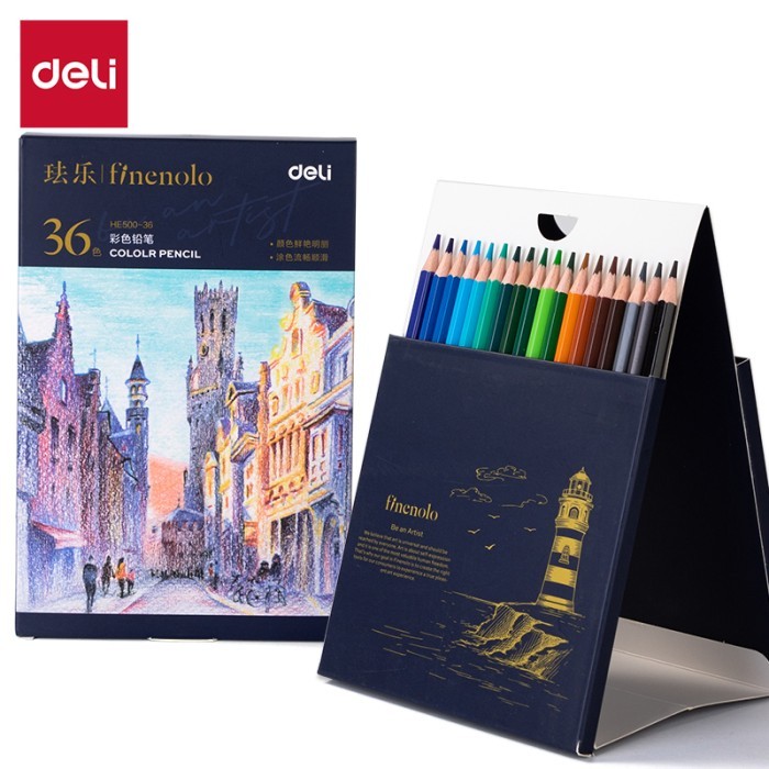 

Deli Pensil Warna / Colored Pencil 48 Colors HE500