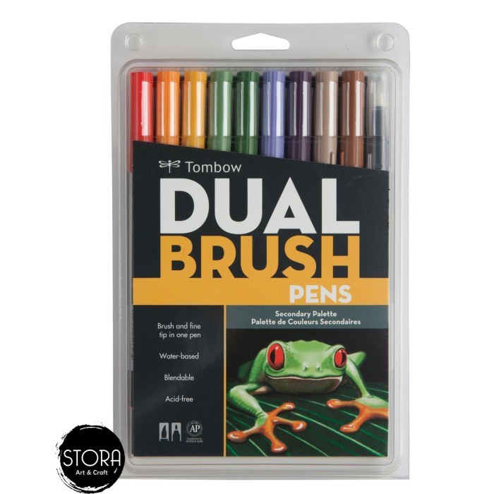 

Tombow Dual Brush Pen Set 10 - Secondary Palette
