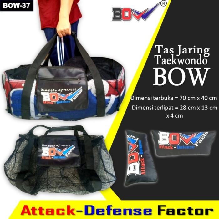 Tas Jaring Peralatan Tanding Taekwondo Karate equipment net bag BOW