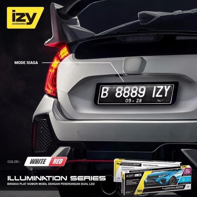 Ready Stock Cover Dudukan Tempat Plat Nomor Lampu Led 46Cm Mobil Suzuki Xl7