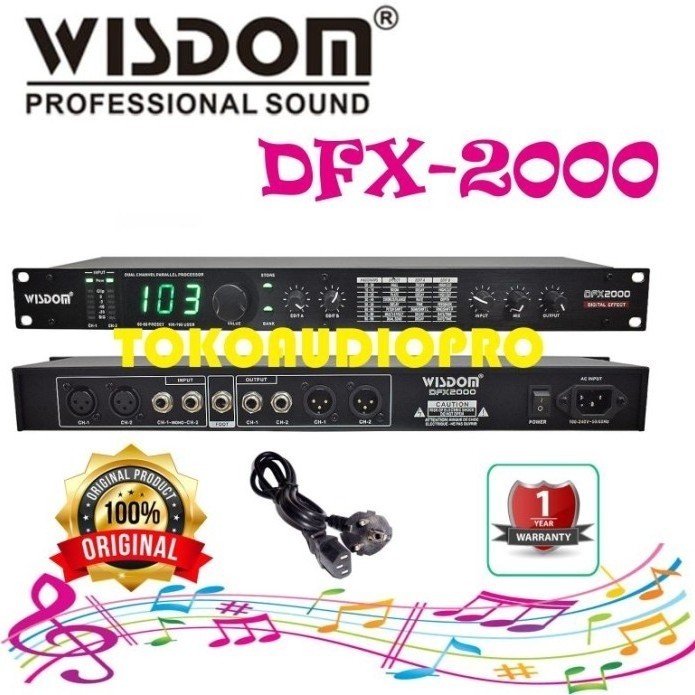 Wisdom Dfx2000 Effects Processor Wisdom Dfx2000 Digital Efek Vokal