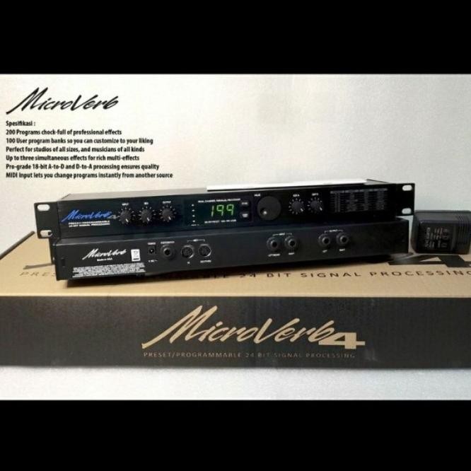 St Efek Vokal Effect Vocal Alesis Microverb 4 Terbaik Microverb4