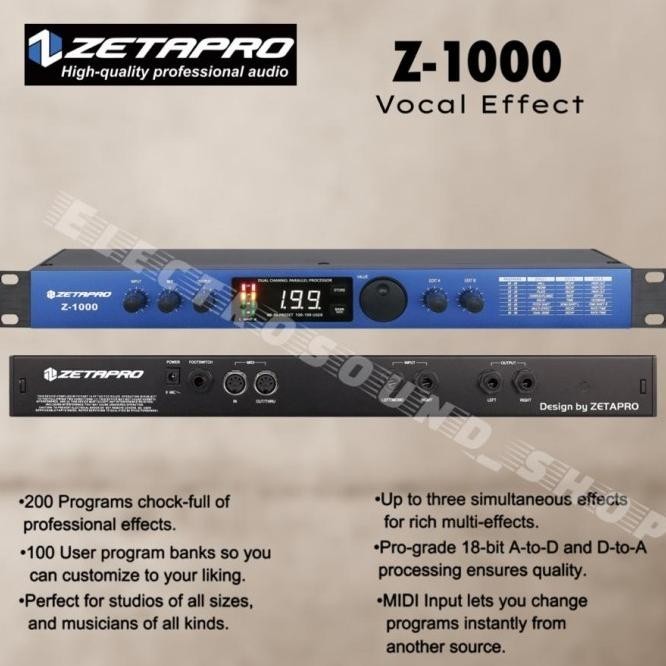 Ef Effect Vocal / Efek Vokal Zetapro Z-1000 Original