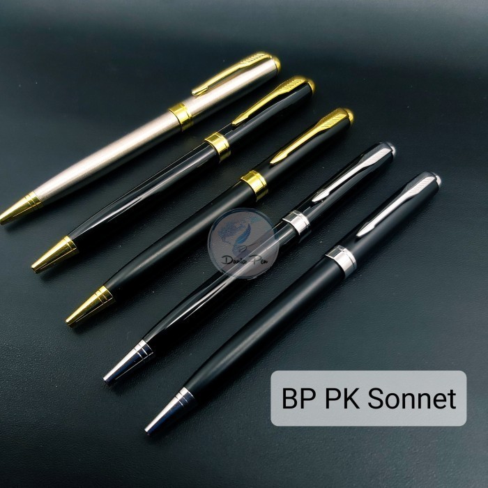 

Pen Metal Model Parker Sonnet, Pulpen Promosi Bisa Custom Grafir Logo