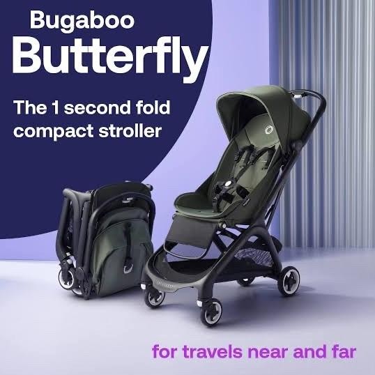 Bugaboo Butterfly Compact Travel Stroller Cabin Size Garansi 6 Bulan