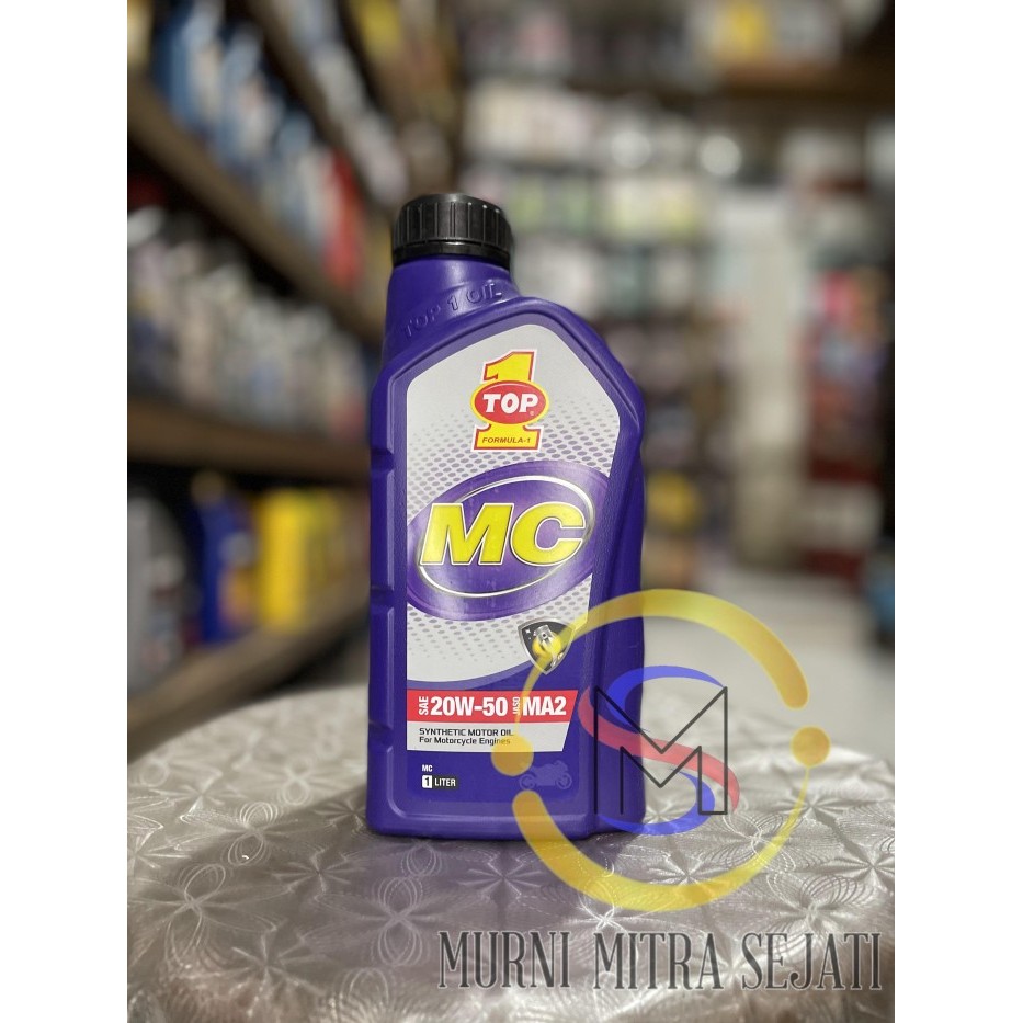 READY STOCK TOP 1 MC Oil 4T Oli SAE 20W-50 TOP1 20W50 20 W 50 1 L