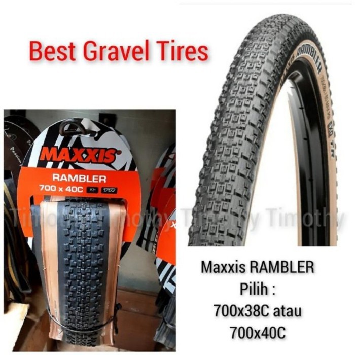 Ban Luar Maxxis Rambler Ukuran 700c x 38 atau 700c x 40