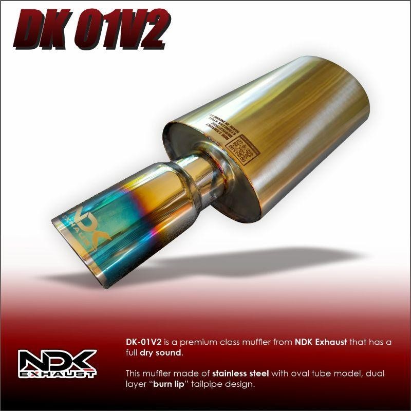 Knalpot Mobil Ndk Exhaust Dk 01 V2 Karakter Suara Kering Pedas