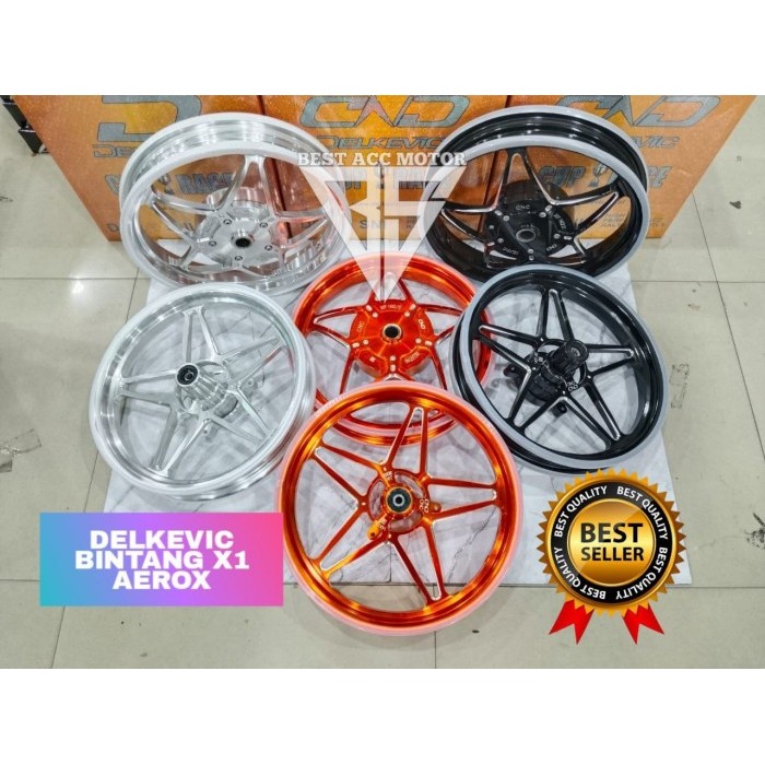 VELG DELKEVIC DND BINTANG X1 velg AEROX RING 14 PNP PEMASANGAN VELG AEROX VELG DELKEVIC ORIGINAL
