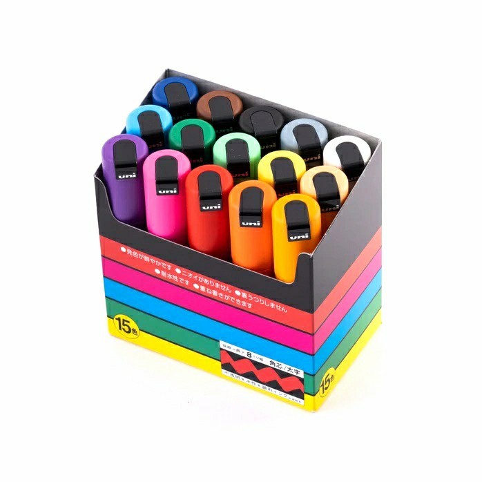 

Uni Posca PC-8K Set 15, PC-8K15C Bold Point Paint Marker