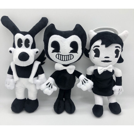BISA GOSEND Mainan Boneka Stuffed Plush Bendy the Ink Machine Boris Action Figure