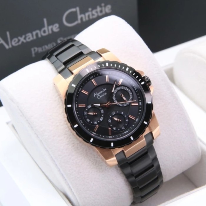 Jam Tangsn Alexandre Christie 6141 Rose Gold Terbatas