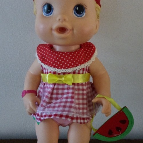 BISA GOSEND baju boneka impor 30cm lucu boneka baby alive