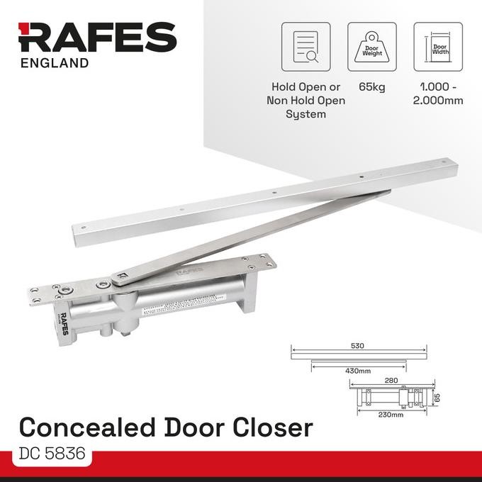 . RAFES DOOR CLOSER TANAM/CONCEALED DOOR CLOSER RAFES - DC 5836