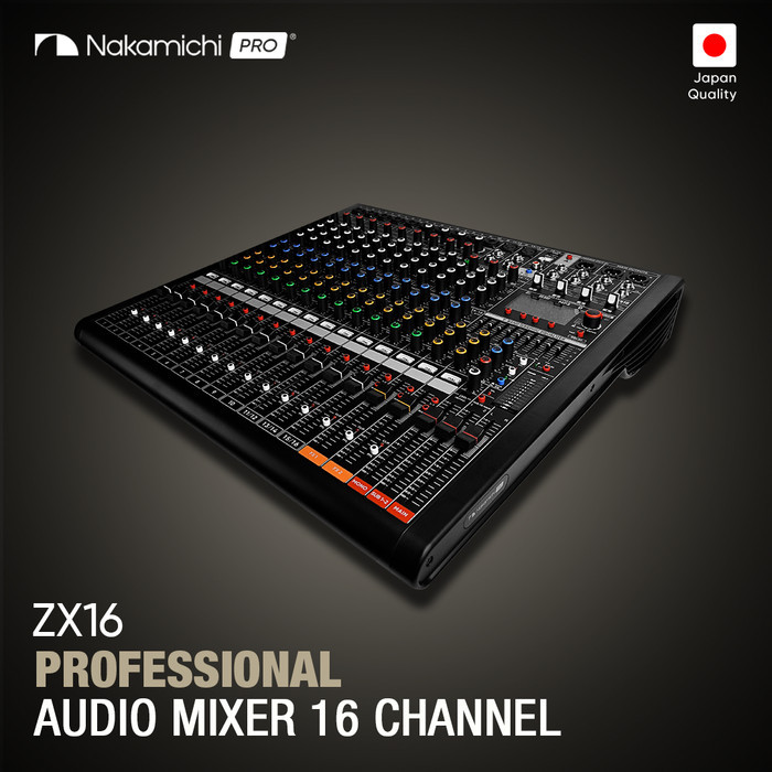 Professional Audio Mixer 16 Channel Nakamichi Zx16