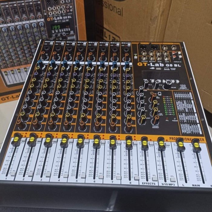 Mixer Audio Gt Lab 8 Chanel G8Bl Original