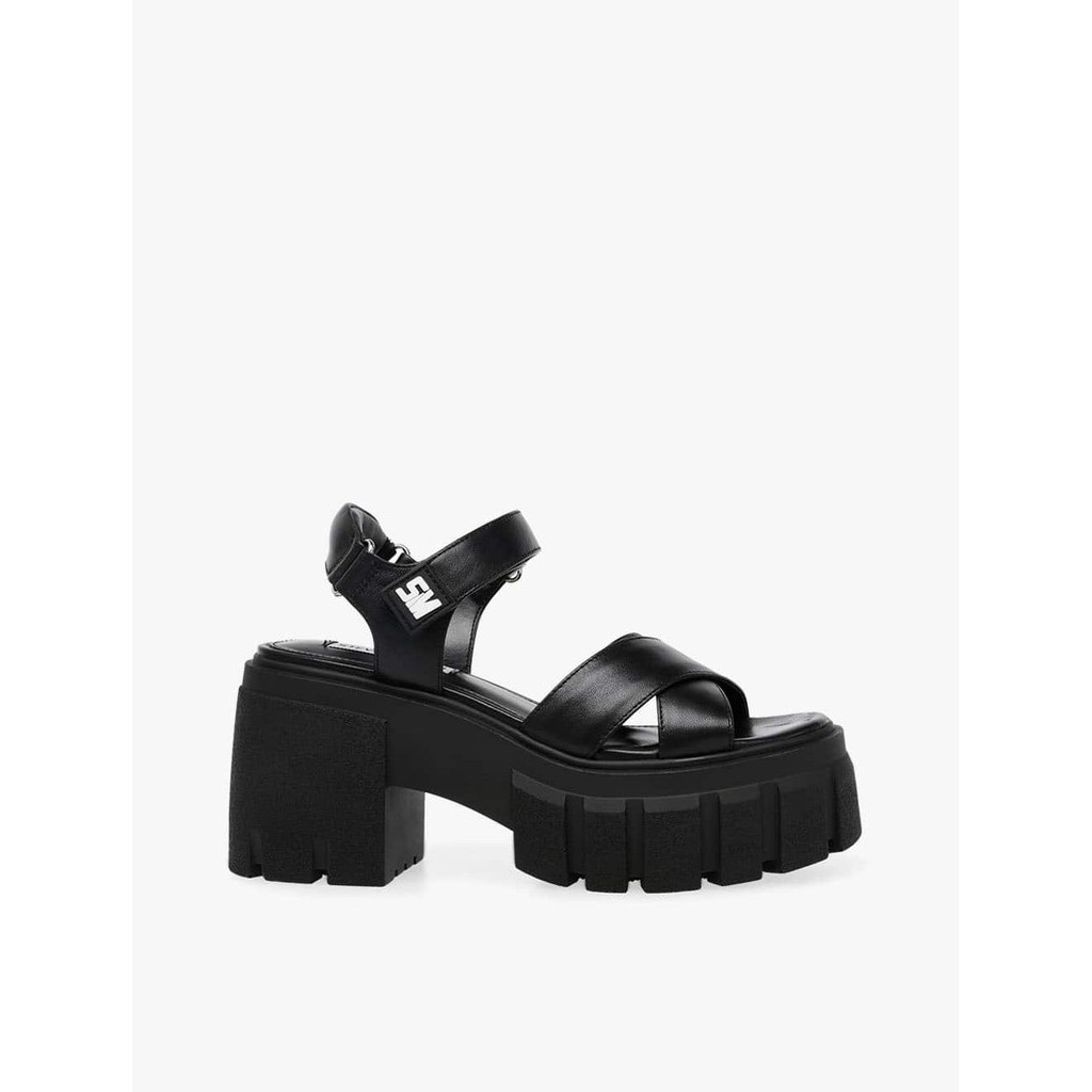 Steve Madden Breakout Women's Wedges- Black Leather