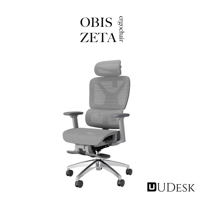 Obis Zeta Ergonomic Chair for Office and Gaming with footrest