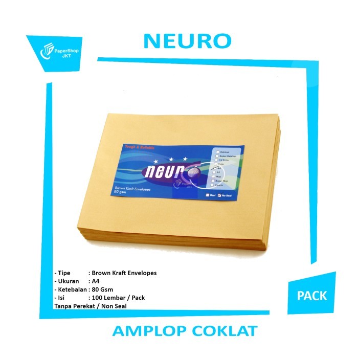 

Sale Hot Promo!!! Amplop Coklat Ukuran A4 Neuro ( 30 X 22 Cm )